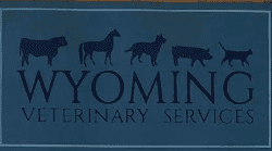 Wyoming Veterinary Services sign with animal silhouettes