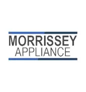 Morrissey Appliance logo with blue horizontal lines