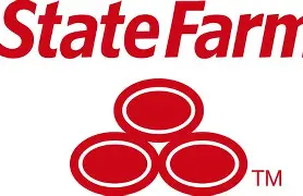 State Farm logo with three red ovals